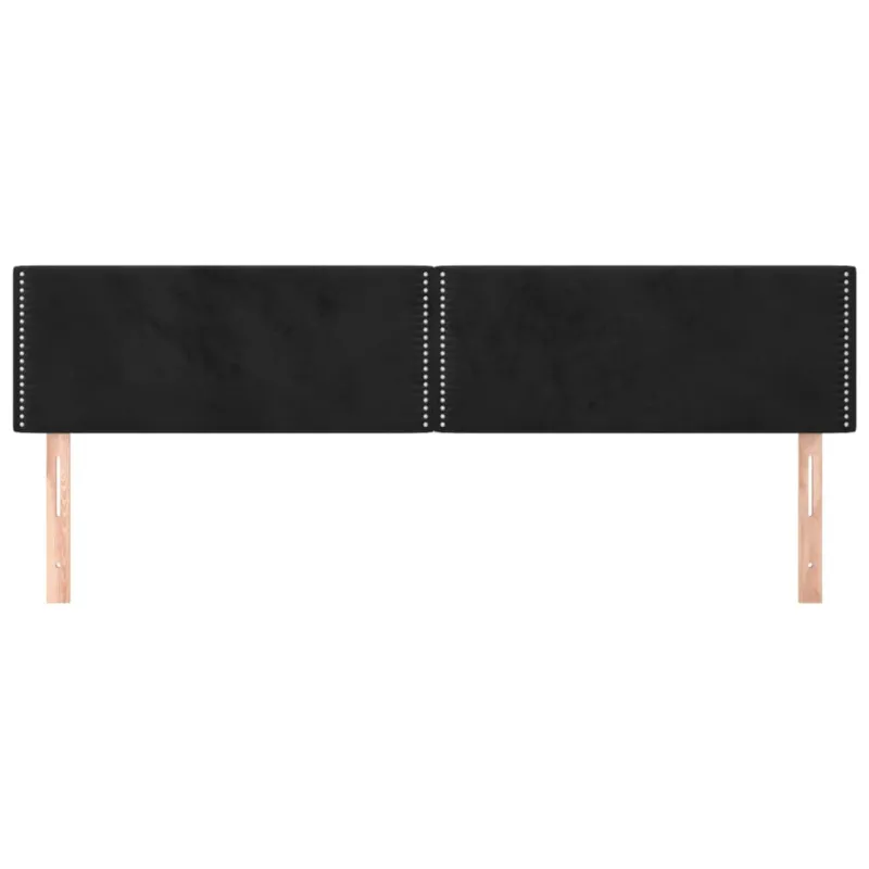 Galvūgaliai, juodi, 160x5x78/88 cm, aksominiai
