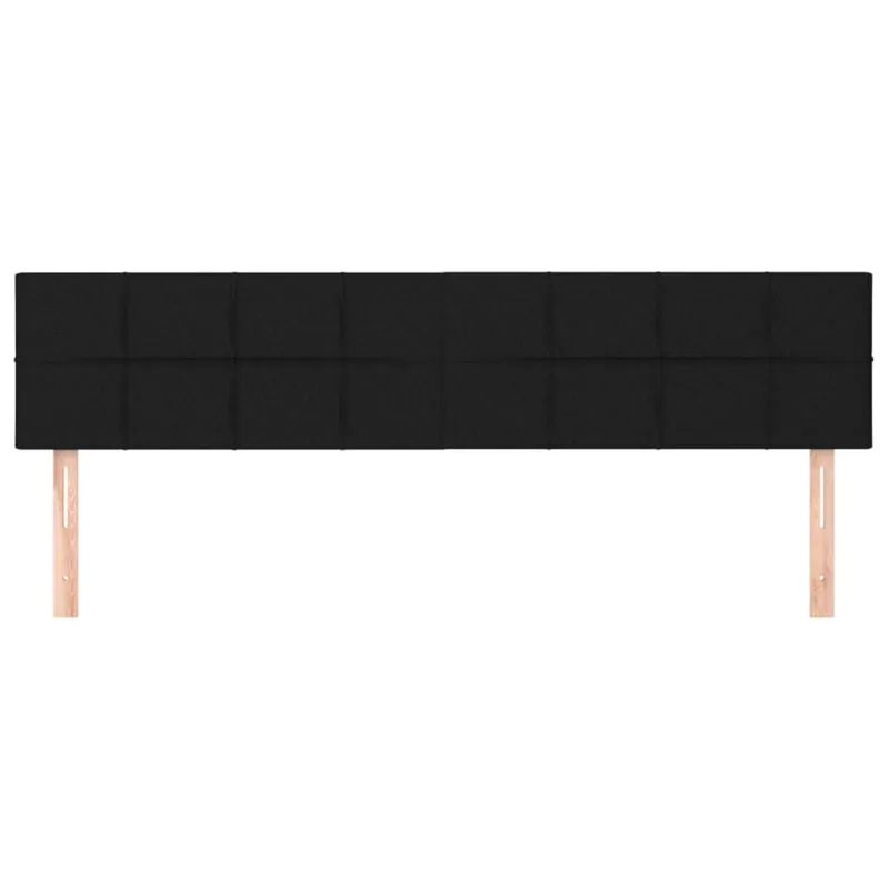 Galvūgaliai, juodos spalvos, 180x5x78/88 cm, audinys