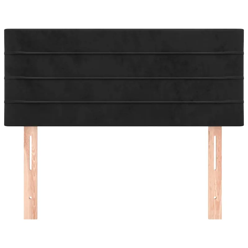 Galvūgalis, juodos spalvos, 90x5x78/88cm, aksomas