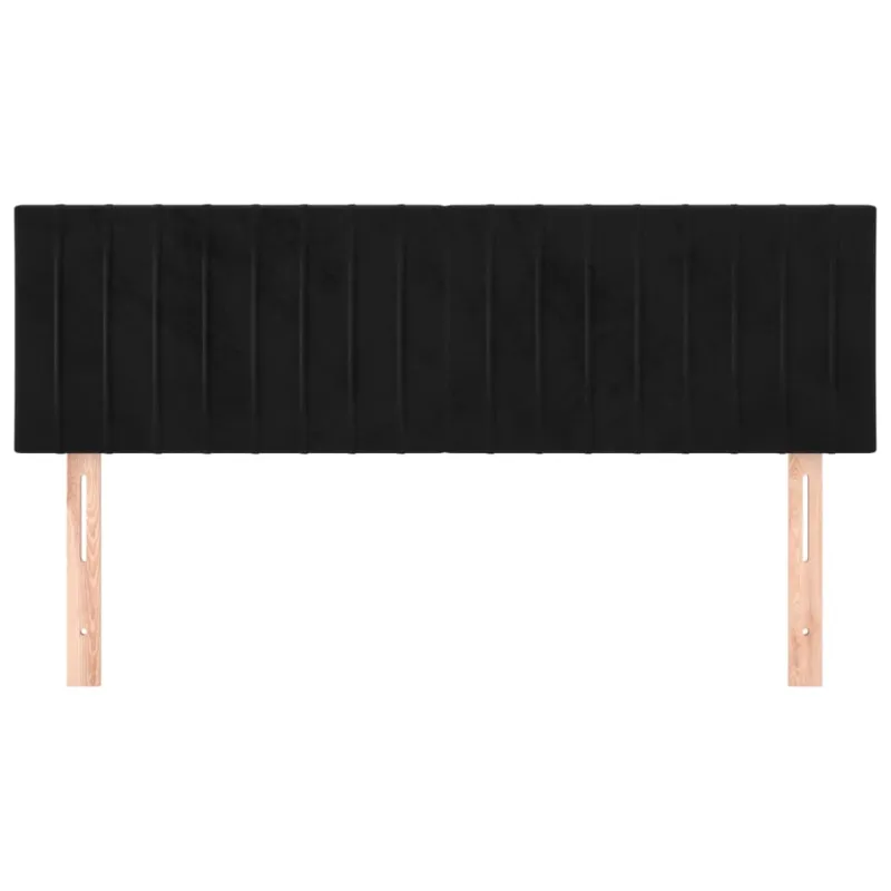 Galvūgaliai, juodi, 144x5x78/88 cm, aksominiai
