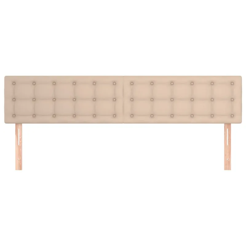 Galvūgaliai, kapučino spalvos, 180x5x78/88 cm, dirbtinė oda
