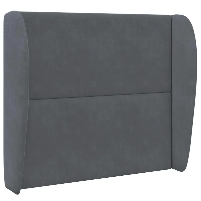 Galvūgalio ausis Blanki pilka 80 x 23 x 6 cm Aksomas