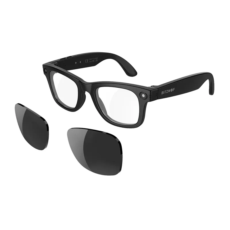 BlitzWolf BW-AG1 Pro Smart AI Sunglasses with Interchangeable Sunglass Lenses universal