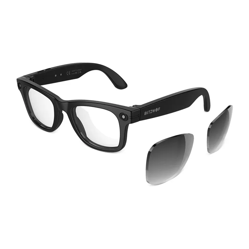 BlitzWolf BW-AG1 Pro AI Smart Glasses with interchangeable photochromic lenses universal