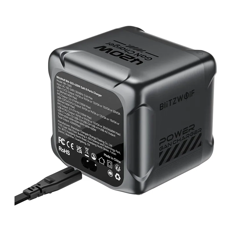 Blitzwolf BW-S33 420W Charger, 8 Ports universal
