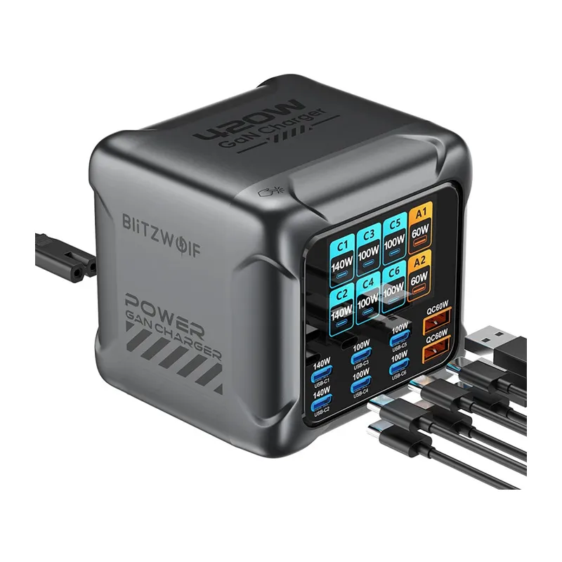 Blitzwolf BW-S33 420W Charger, 8 Ports universal