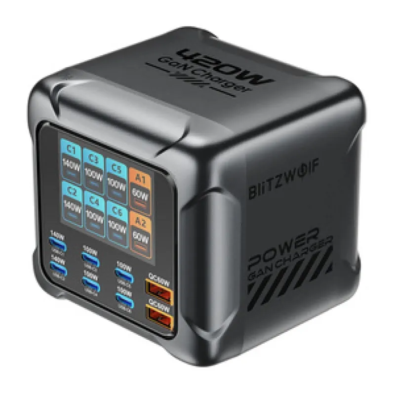 Blitzwolf BW-S33 420W Charger, 8 Ports universal