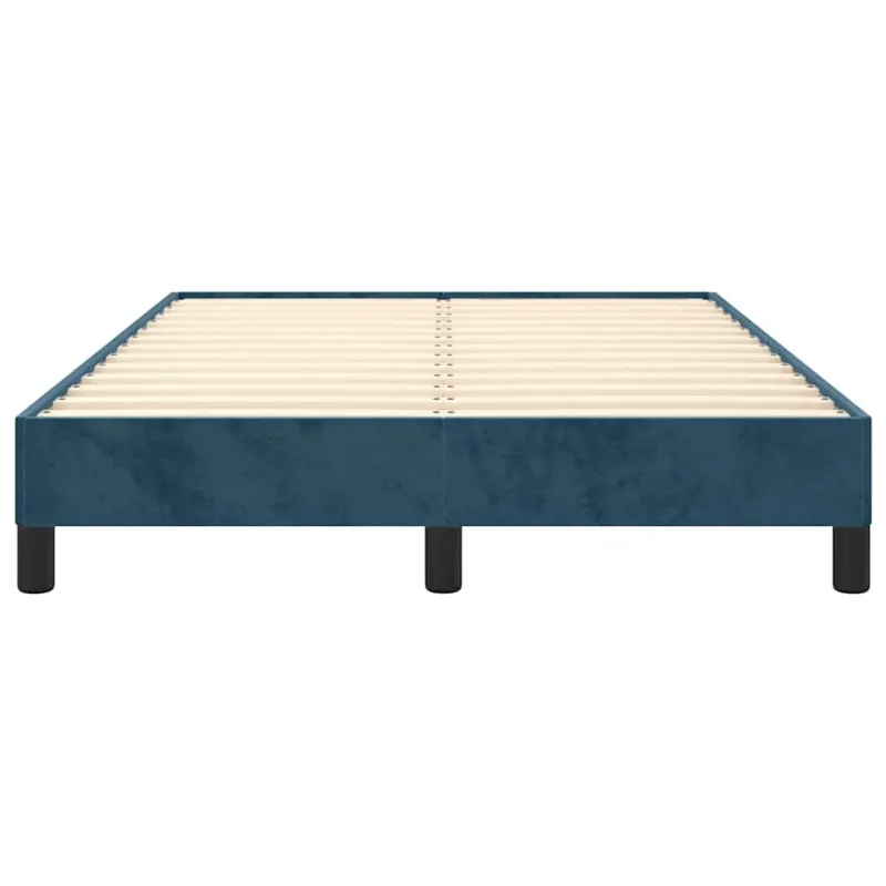 Lovos rėmas be čiužinio tamsiai mėlynas 120x200 cm aksomas