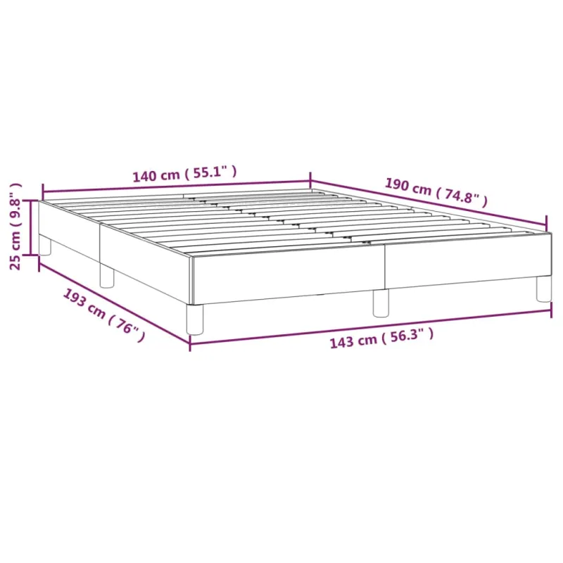 Lovos rėmas, rožinės spalvos, 140x190cm, aksomas