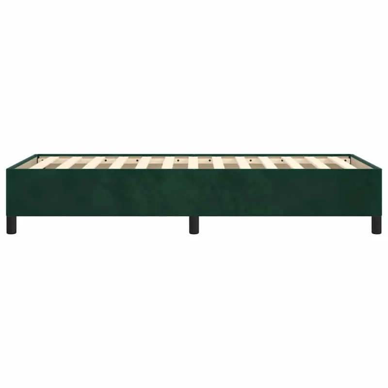 Lovos rėmas be čiužinio tamsiai žalias 90x200 cm aksomas
