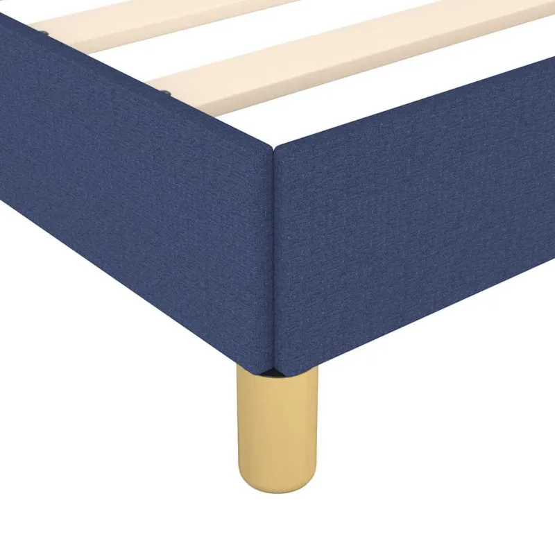 Lovos rėmas su galvūgaliu be čiužinio mėlynas 100x200cm audinys