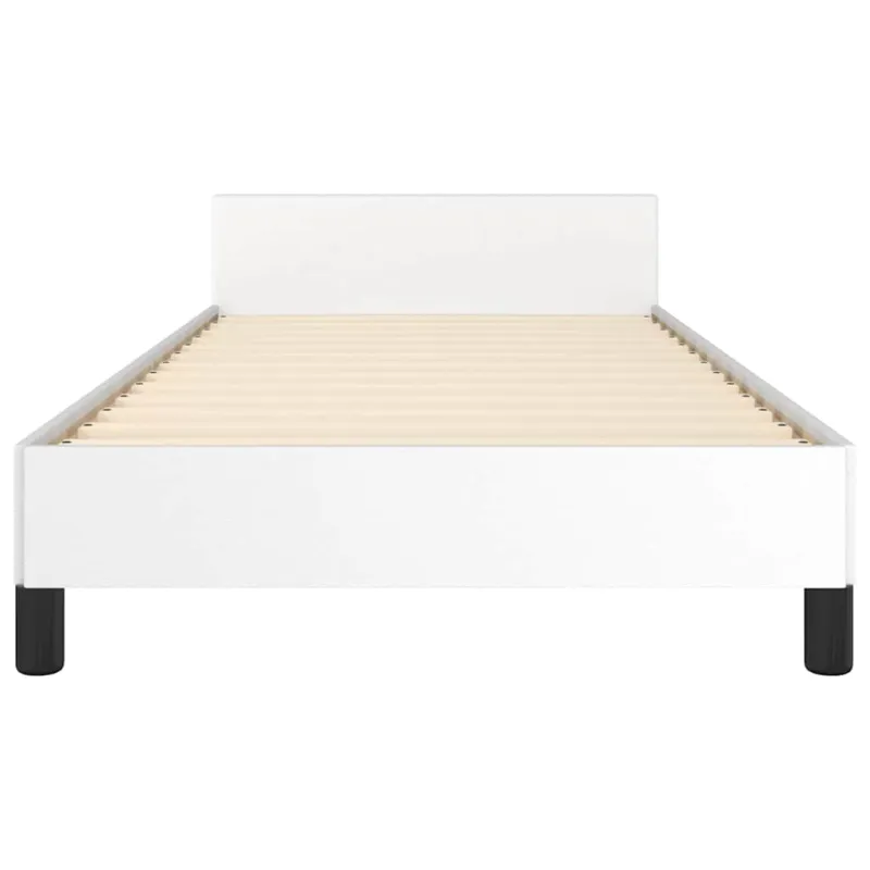 Lovos rėmas su galvūgaliu be čiužinio, baltas, 100x200cm