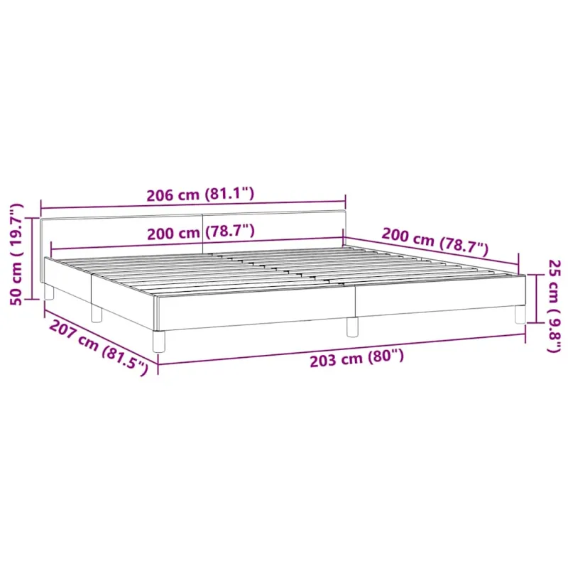 lovos rėmas su galvūgaliu be čiužinio rožinis 200x200cm aksomas