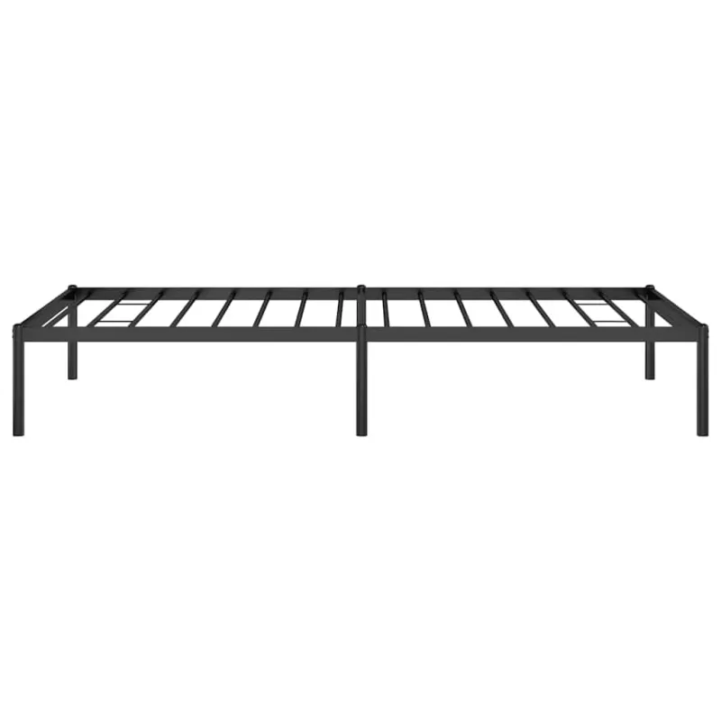 Metalinis lovos rėmas, juodos spalvos, 90x190cm