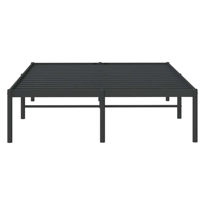 Metalinis lovos rėmas, juodos spalvos, 135x190cm