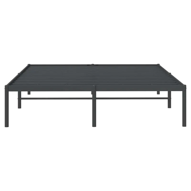 Metalinis lovos rėmas, juodos spalvos, 140x190cm