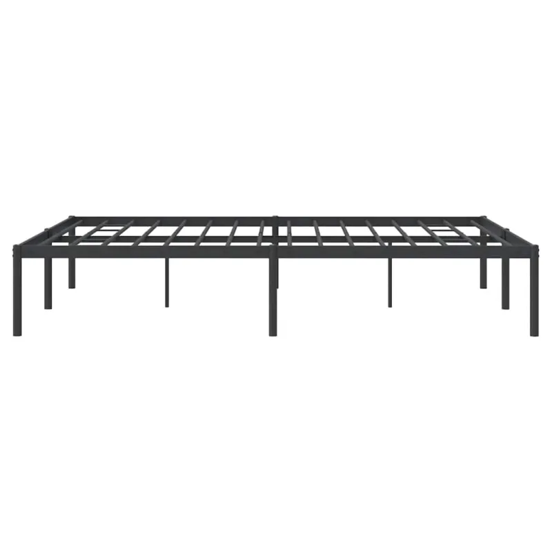 Metalinis lovos rėmas, juodos spalvos, 140x190cm