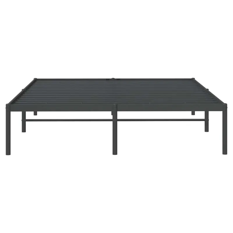 Metalinis lovos rėmas, juodos spalvos, 140x200cm, metalas