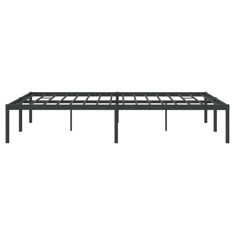 Metalinis lovos rėmas, juodos spalvos, 140x200cm, metalas