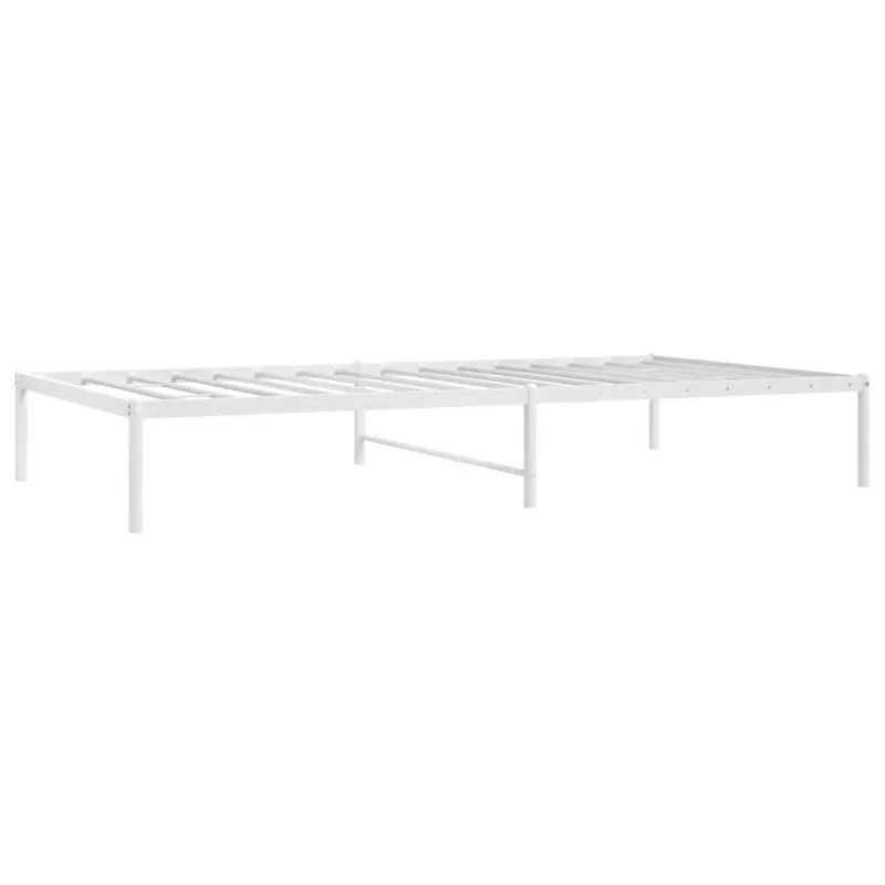 Metalinis lovos rėmas, baltos spalvos, 75x190cm