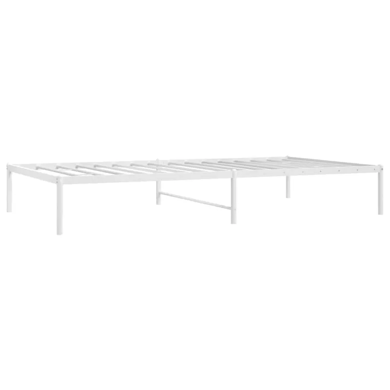 Metalinis lovos rėmas, baltos spalvos, 107x203 cm