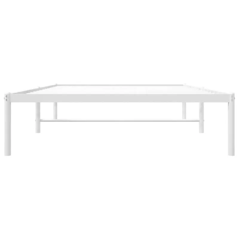 Metalinis lovos rėmas, baltos spalvos, 107x203 cm