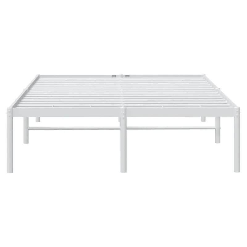Metalinis lovos rėmas, baltos spalvos, 135x190cm