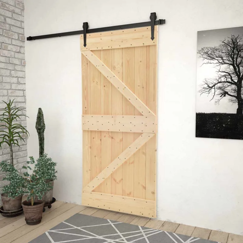 Duris NARVIK Natūrali 80 x 210 cm Kietos pušies medžio durys