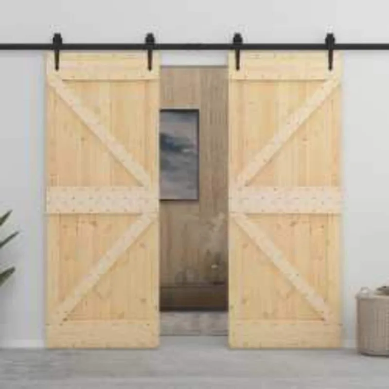 Duris NARVIK Natūrali 80 x 210 cm Kietos pušies medžio durys
