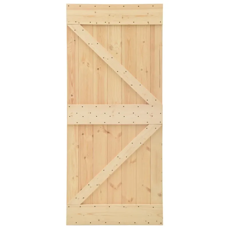 Duris NARVIK Natūrali 80 x 210 cm Kietos pušies medžio durys