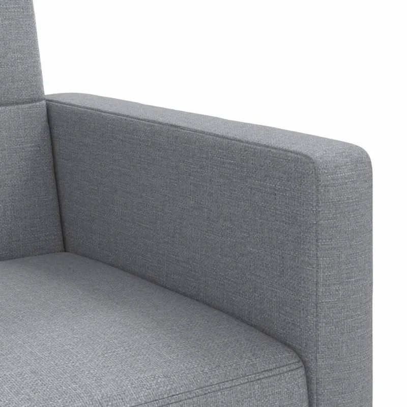 Sofa-lova su pagalvėlėmis, šviesiai pilkos spalvos, audinys