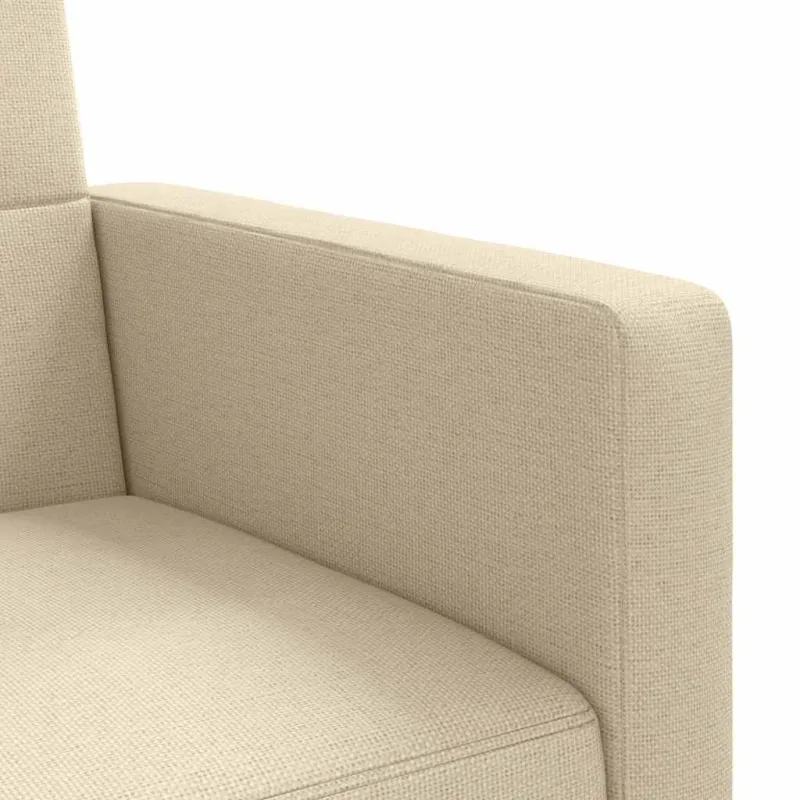 Sofa-lova su pagalvėlėmis, kreminės spalvos, audinys