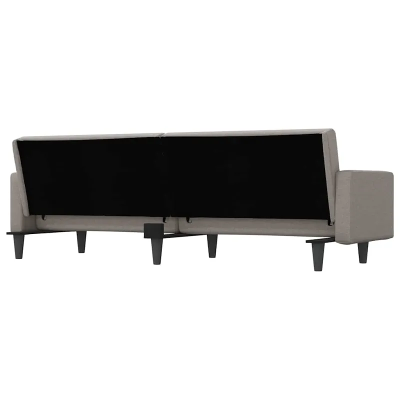 Sofa-lova su pagalvėlėmis, taupe spalvos, audinys