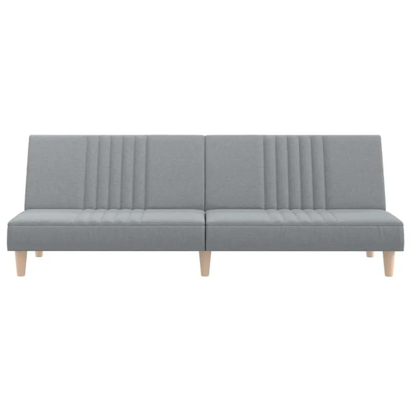 Sofa-lova, šviesiai pilkos spalvos, audinys