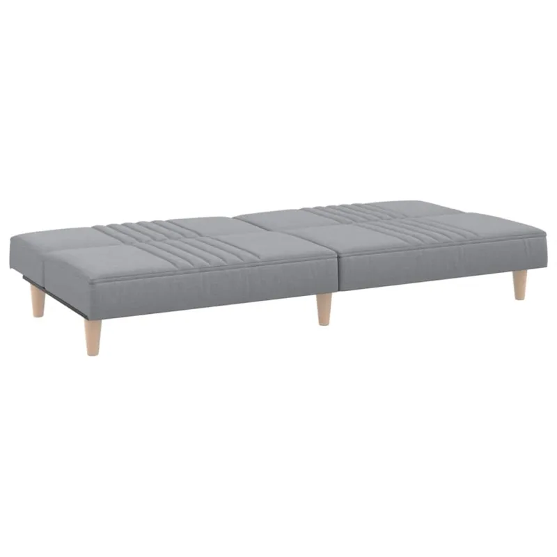 Sofa-lova, šviesiai pilkos spalvos, audinys