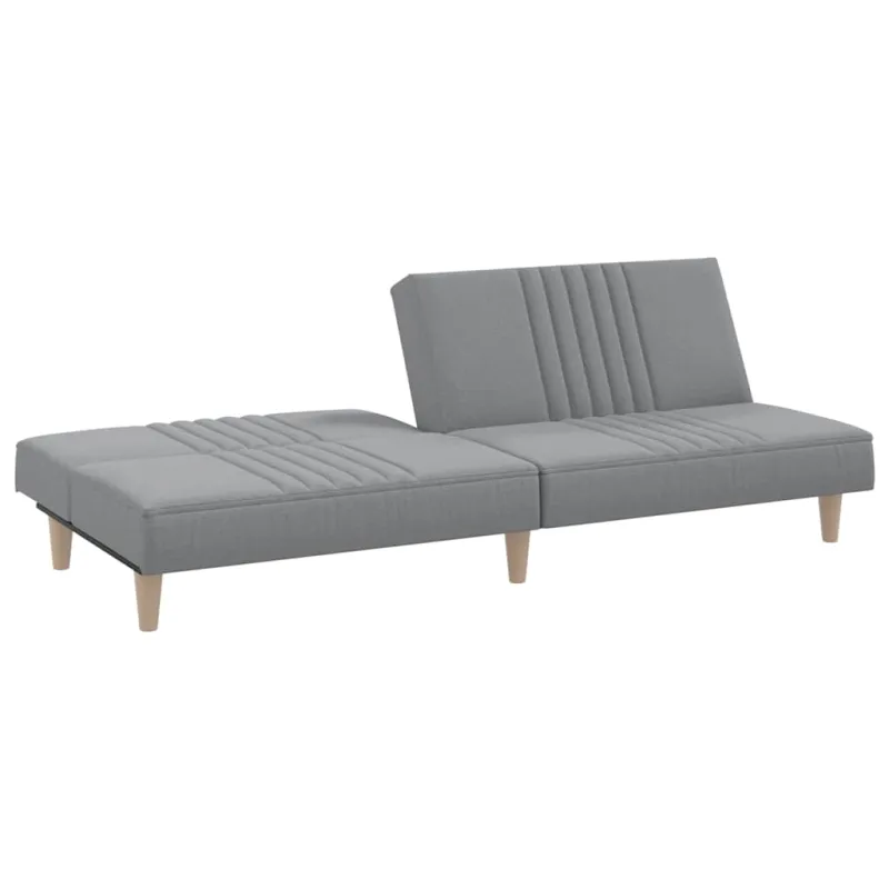Sofa-lova, šviesiai pilkos spalvos, audinys
