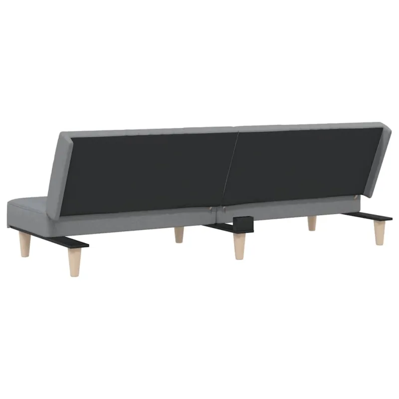 Sofa-lova, šviesiai pilkos spalvos, audinys