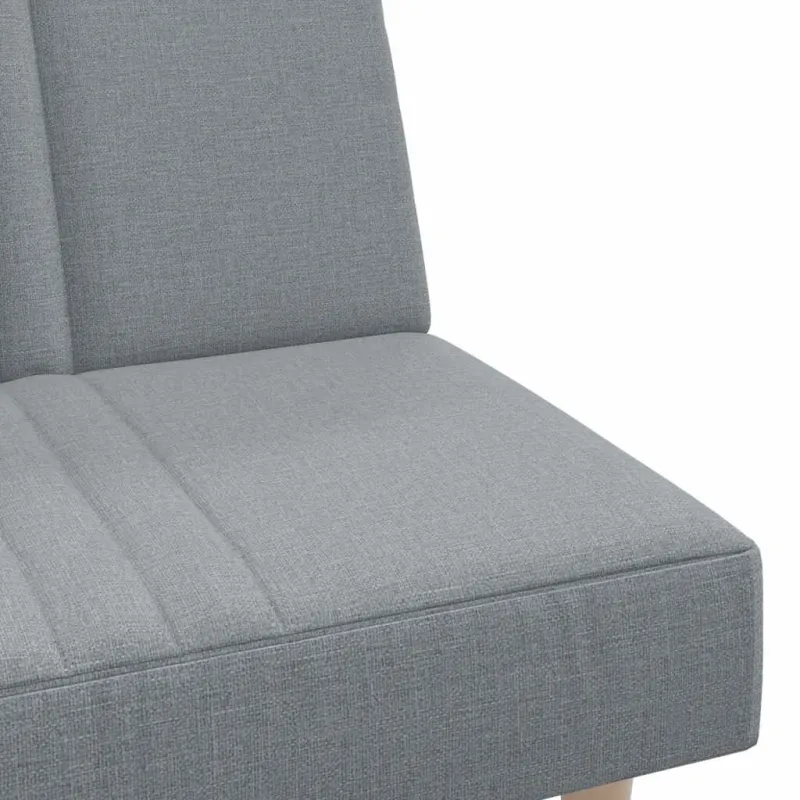 Sofa-lova, šviesiai pilkos spalvos, audinys