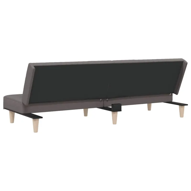 Dvivietė sofa-lova, taupe spalvos, audinys