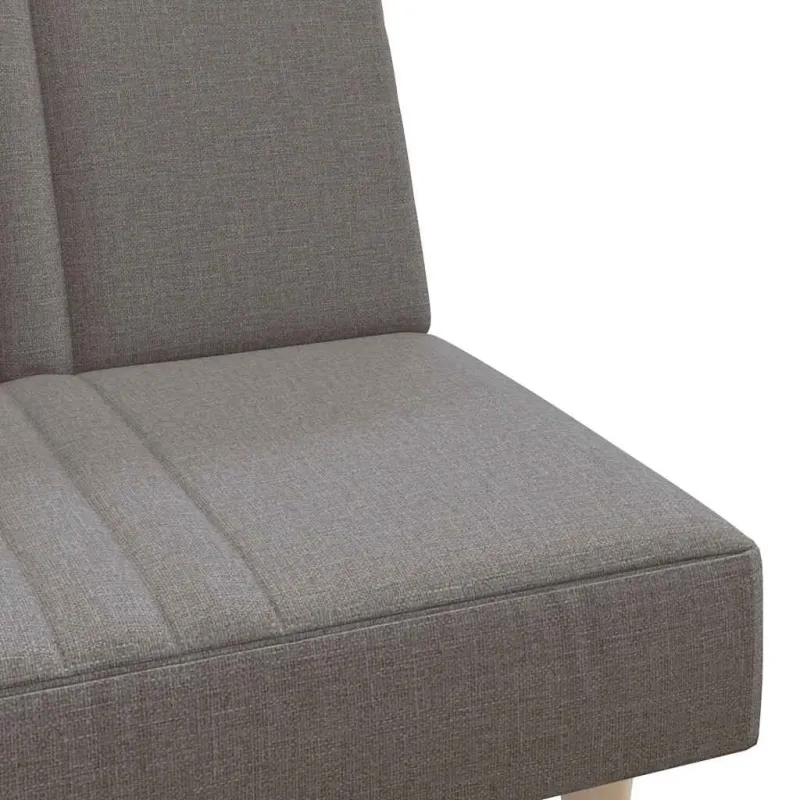 Dvivietė sofa-lova, taupe spalvos, audinys