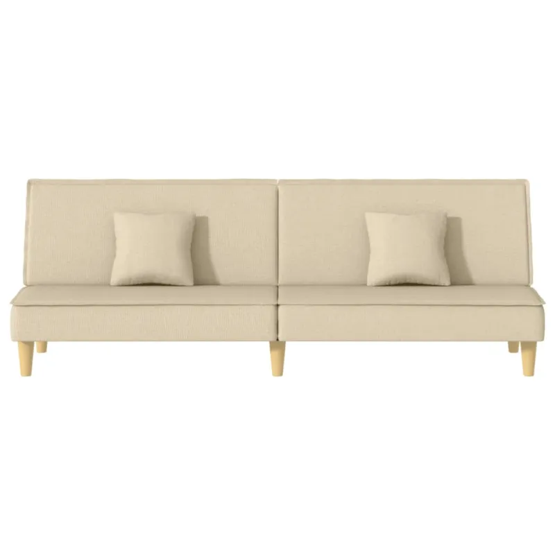 Sofa-lova, kreminės spalvos, audinys