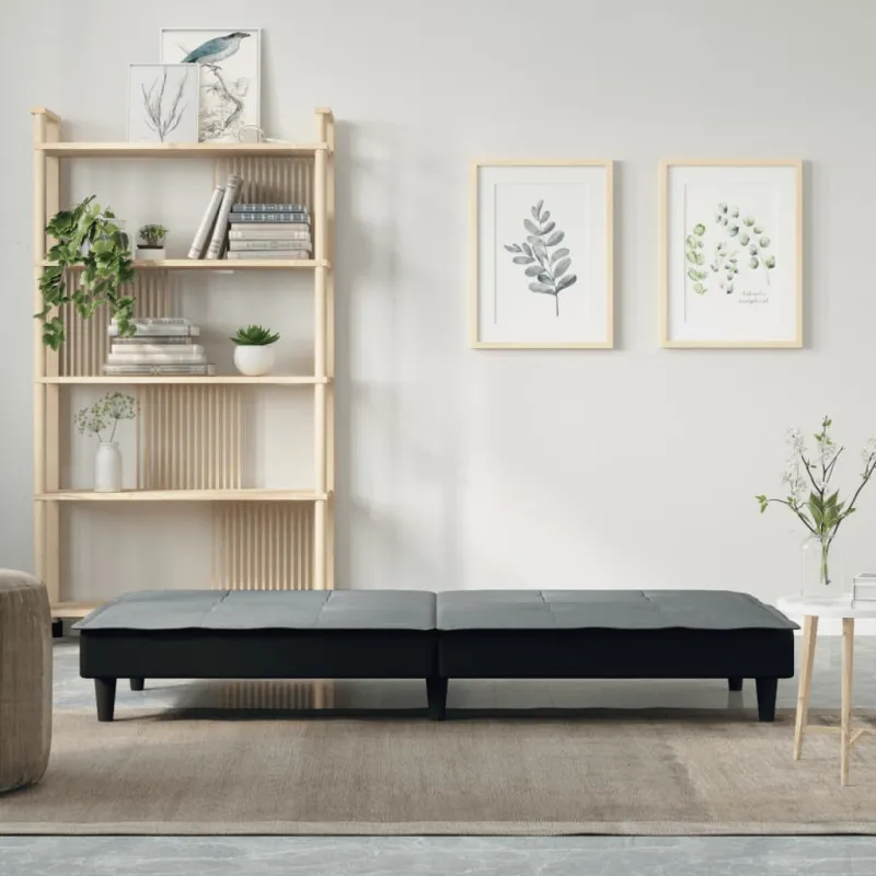 Sofa-lova, šviesiai pilkos spalvos, audinys