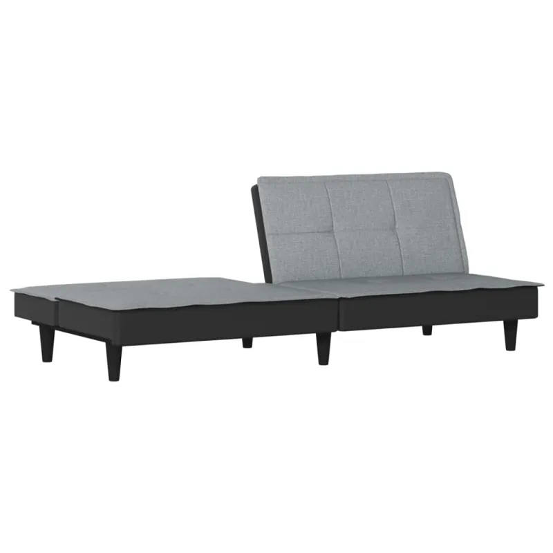 Sofa-lova, šviesiai pilkos spalvos, audinys