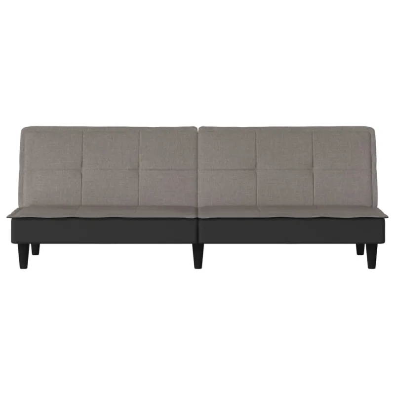 Dvivietė sofa-lova, taupe spalvos, audinys