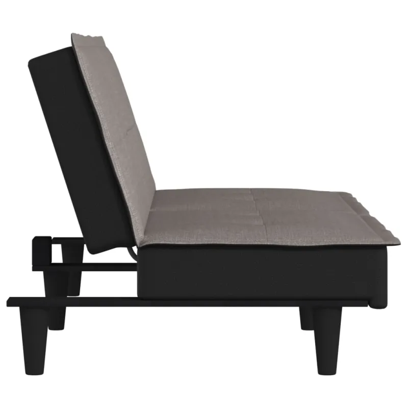 Dvivietė sofa-lova, taupe spalvos, audinys