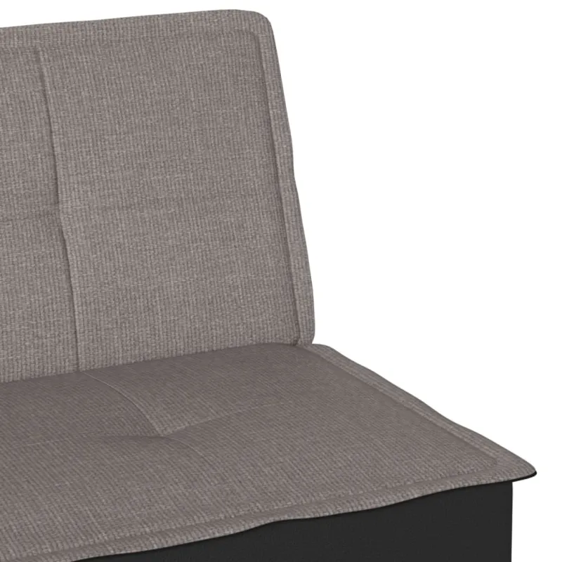 Dvivietė sofa-lova, taupe spalvos, audinys