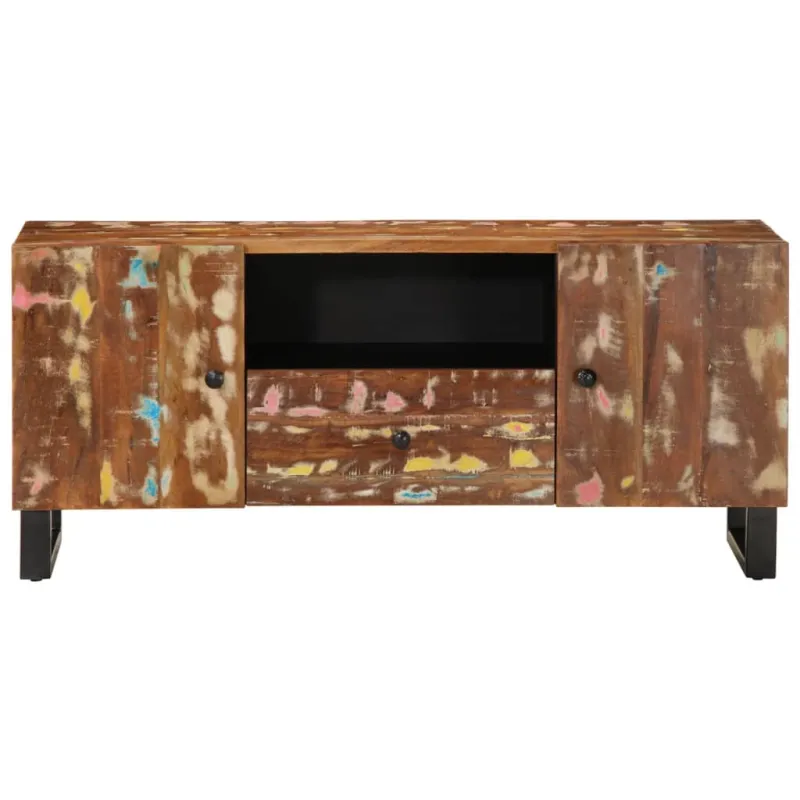 TV spintelė, 105x33,5x46cm, perdirbta/apdirbta mediena