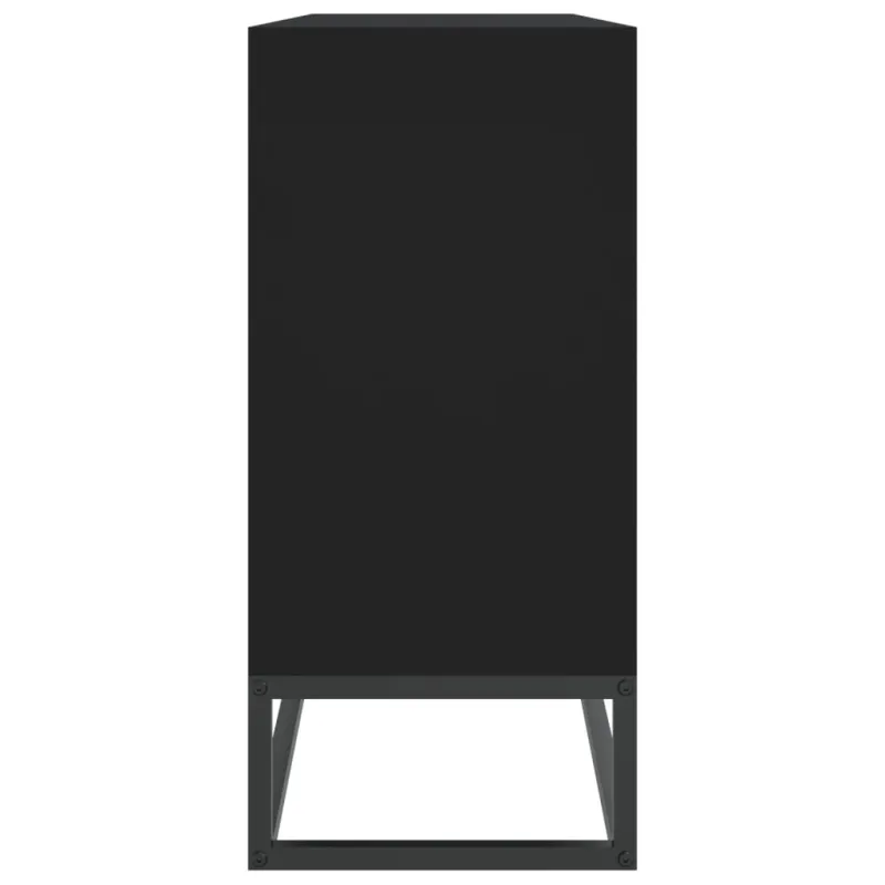 Šoninė spintelė, juodos spalvos, 105x30x65cm, apdirbta mediena