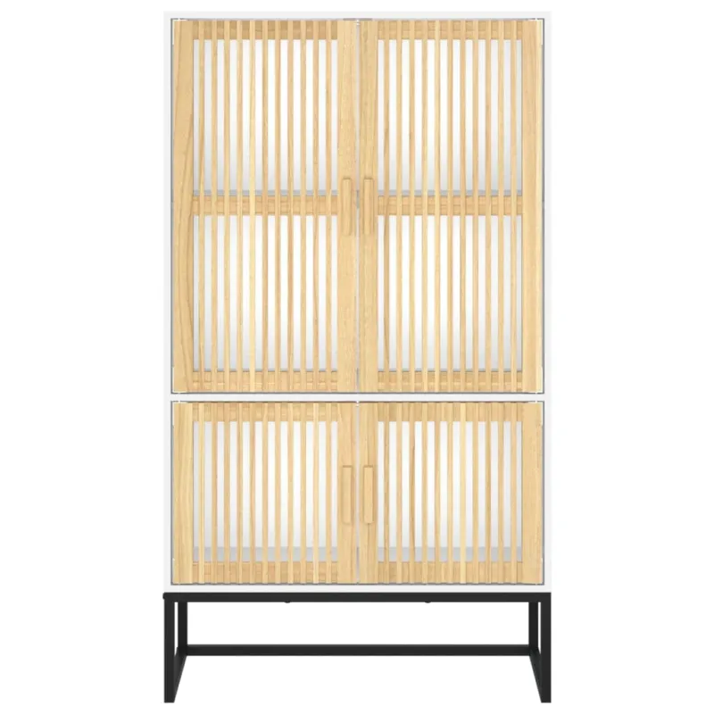 Komoda, baltos spalvos, 70x35x125cm, apdirbta mediena
