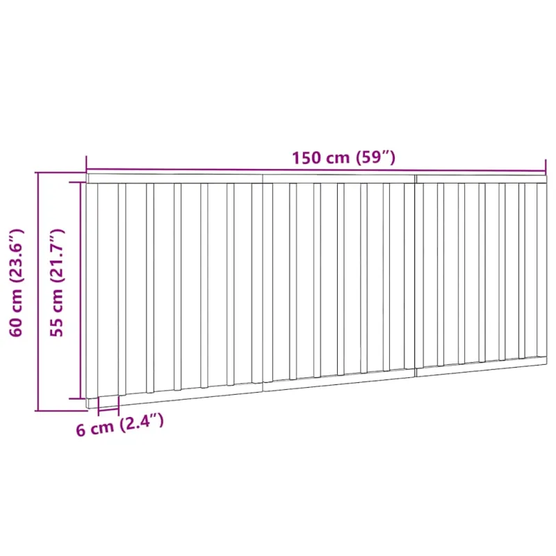 Varteliai šunims, 3 segmentai, balti, 150cm, tuopos mediena